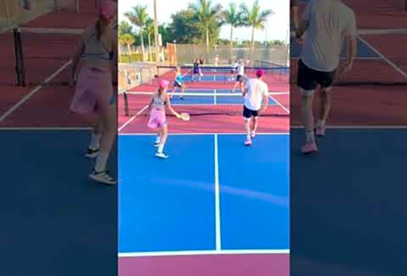 Fast hands at the net #pickleball #workout #fitness #joola #love #sports #ppa