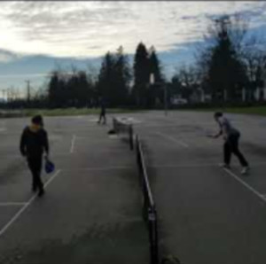 Pickleball practice-short court