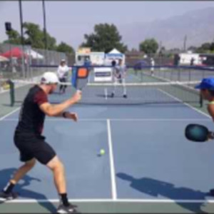 Jardim &amp; Yates vs Tereschenko &amp; Johns 2018 Pickleball Tournament of Cham...
