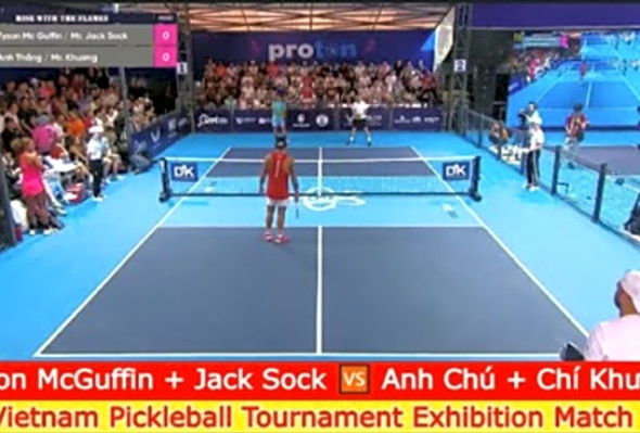 Tyson McGuffin Jack Sock Anh Ch Ch Khng - Vietnam Pickleball Tournament Exhibition Match