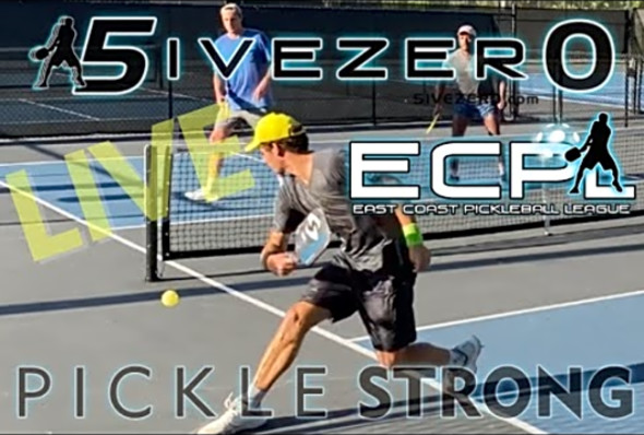 ECPL TopGun LIVE Pickleball 5.0 Mens Doubles - 5IVEZERO