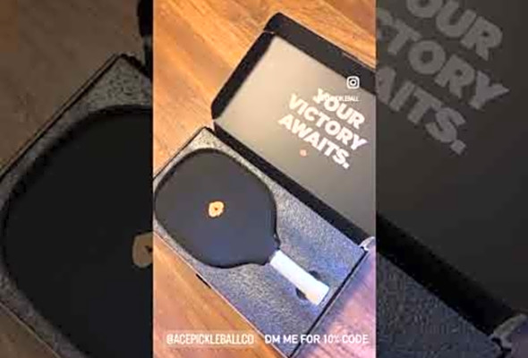 ACE SPADE Carbon Fiber paddle from atacepickleball! Use promo code ZACH10 for 10% Off #pickleball