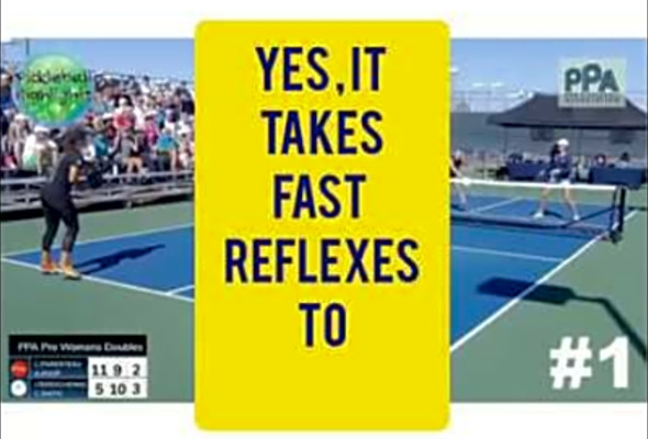 Fast hands on the Pickleball Court