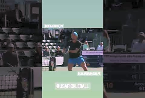 Pickleball Point: Julian Arnold Roars #shorts #pickleballshorts #pickleball