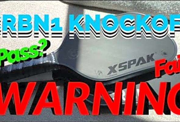 CRBN KNOCKOFF - XSPAK Tournament Edition (Pickleball Paddle) Real Surface Tests