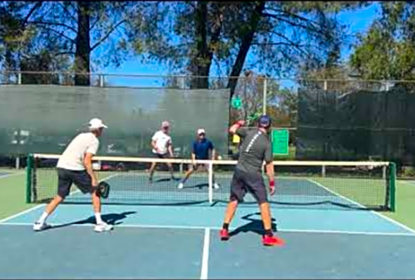 Great 50 ball pickleball rally