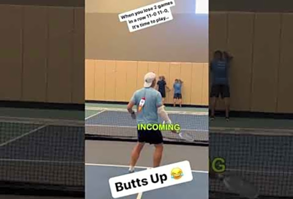 This is what happens when you lose in Pickleball #pickleball #badminton #pickleballers #sport