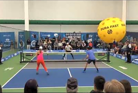 February 2022, Minnesota, PPA mom versus daughter pro PickleBall