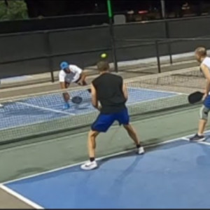Men&#039;s Doubles Pickleball. Vincent and Carter vs Long and Stan. Game 2 of 2.