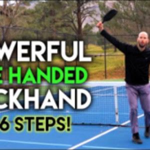 How To Hit a Pickleball One-Handed Backhand In 6 Steps