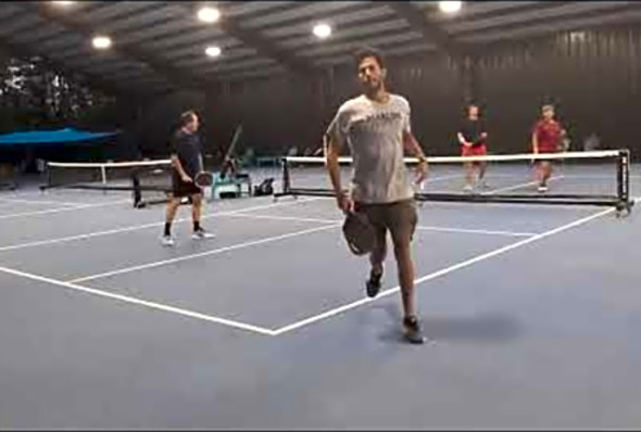 SAVAGE DRIVES DOWN THE MIDDLE! 4.0 Pickleball Rec Game at Litchfield, SC
