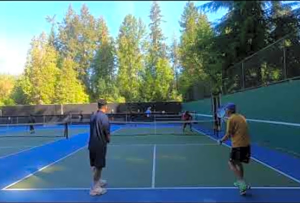 GH010304 Pickleball play at Murdo Frazer park in North Vancouver