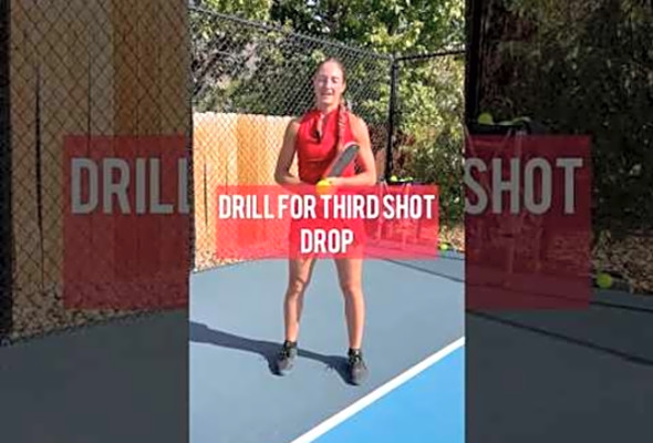 Do THIS DRILL to improve your drops! #pickleball #pickleballtips