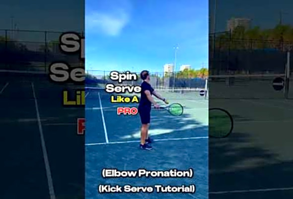 Spin your serves like a pro in three steps using the continental grip