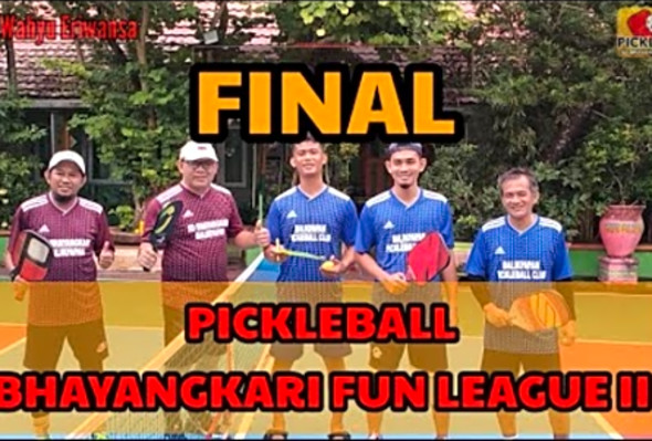 Sengit dan seru, Highlights FINAL Pickleball Bhayangkari Fun League II Balikpapan