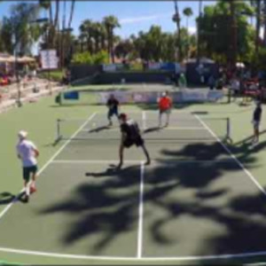 2018 Lakes Pickleball Tournament MD 5.0 Bronze Game 2 Farias/Johns vs. R...