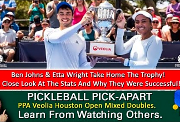 Pickleball! PPA Veolia Houston Open Championship. Johns/Wright vs Bar/Pisnik. Statistical Breakdown!