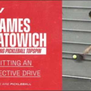 Hitting an Effective Drive Shot to Generate Pickleball Topspin
