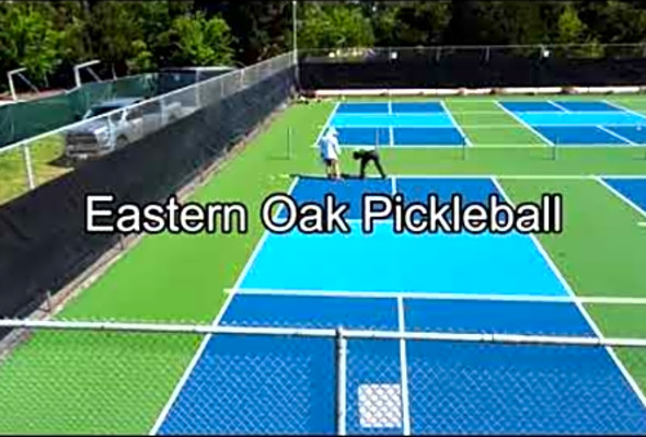 Eastern Oak Pickleball Courts - Drone 4K