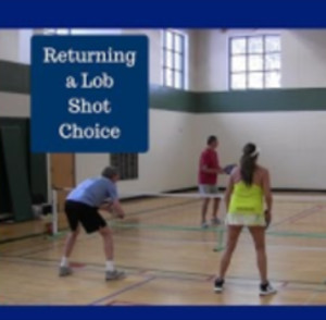 Pickleball Doubles Choices for Returning a Lob