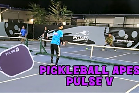 Pickleball Apes Pulse V // Open play at CAPA HQ // Tournament prep paddle socal // 4.5 5.0 PPA APP