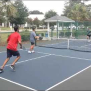 MASSIVELY POWERFUL BACKHAND! North vs South Pickleball Tournament at Kin...