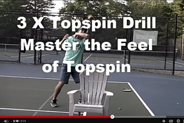 How to hit Massive Topspin: 3x Topspin Forehand Drill