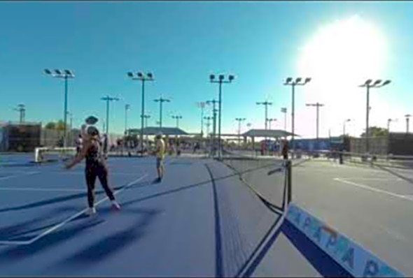 VR180 Garriotte-Rokicsak vs Zbinden-DeJager-hale - PPA Championships Las Vegas - Pro Pickleball