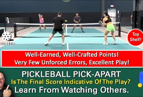 Pickleball! A Tournament Game With A Surprising Final Score! Why Did The Losing Team Lose?