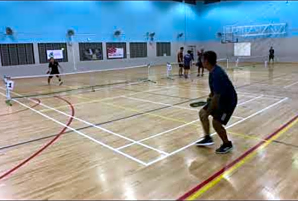 Pickleball Singapore - Andrew vs Indian Guest