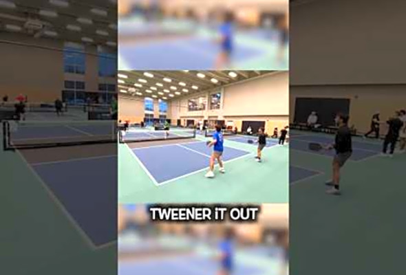 When in doubt .tweener it out . #youtubeshorts #pickleball #highlights