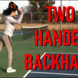 Two Handed Backhand Top Spin Drive Tutorial &quot; How To 2 Handed Backhand i...