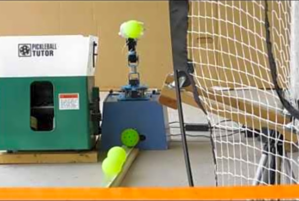 Pickleball Tutor with DIY Robot for backyard/patio practice - 1