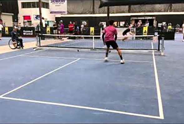 The Court Goes Pro??? #pickleball #serv #singles #stacks #trending #sports #thecourt #highlights