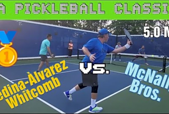 5.0 Men&#039;s Doubles- Gold Medal Match Medina &amp; Whitcomb v McNally -Virginia Pickleball Classic