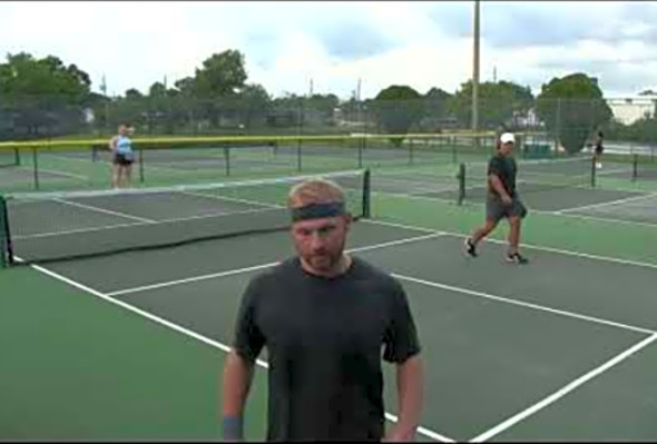 3.5 to 4.0 Pickleball Doubles Match in Melbourne, FL 04/28/2023 Game 1