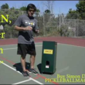 Simon2 pickleball throwing machine. Attaching lob &quot;ramp&quot; for perfect ove...