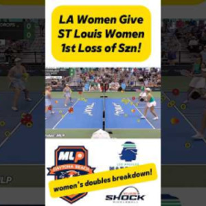 TOP TIER Major League Pickleball Womens Doubles match up! LA vs St Louis!