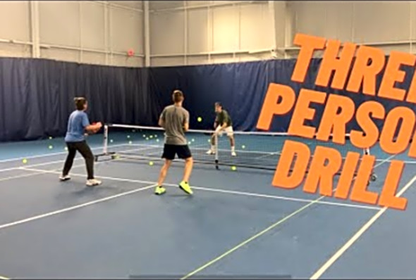 Pickleball - 3 Person Drill Great For All Levels