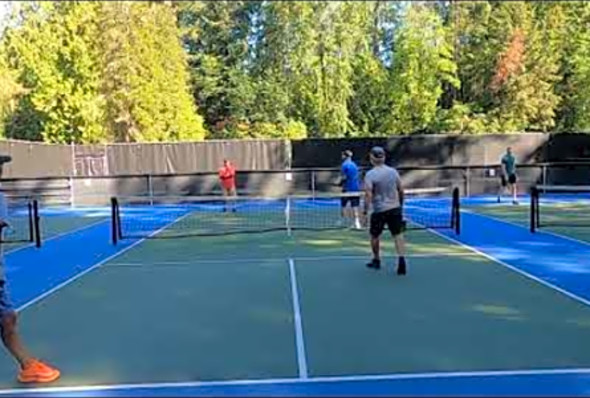 GH020317 Pickleball play at Murdo Frazer park in North Vancouver
