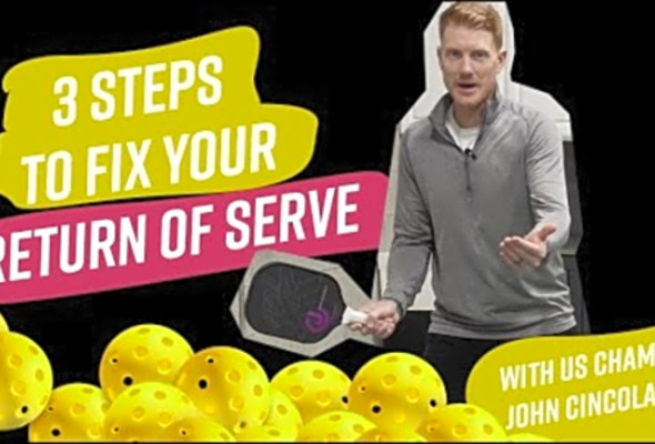 Return of Serve Pickleball Training session with John Cincola for Spinshot