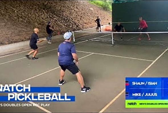 Pickleball Men&#039;s Doubles Rec Play feat. Mike/Julius vs Shaun/Isiah