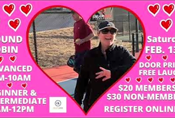 THE WESTLAKE ATHLETIC CLUB HAS A VALENTINE&#039;S SATURDAY #PICKLEBALL EVENT.