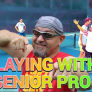 Pickleball With Senior Pro vs his Son