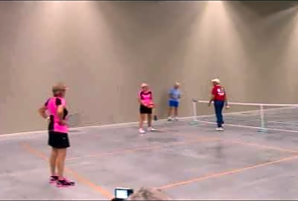MVI 3834, women 50 doubles, 2013 senior national games, pickleball
