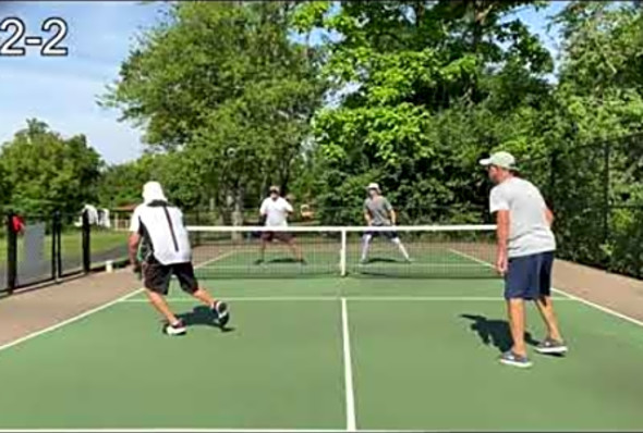 4.0-4.5 level pickleball Dont Lob into the Sun
