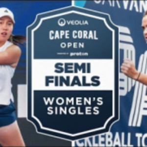 Lea Jansen v Chao Yi Wang at the Veolia Cape Coral Open