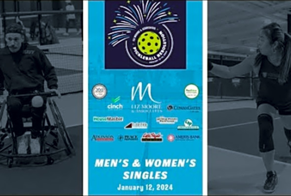 Liz Moore &amp; Associates Pickleball Resolution - Men&#039;s &amp; Women&#039;s Singles - January 12, 2024