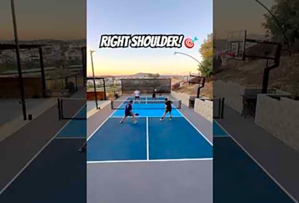 Great Point Ends With Right Shoulder Attack! #pickleball #pickleballhighlights #shorts #ppa