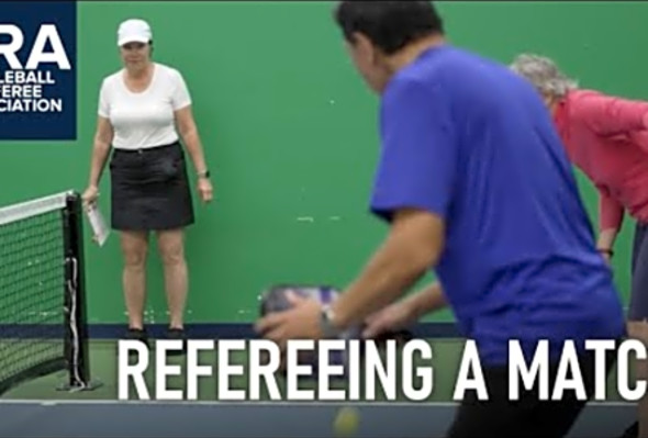 Refereeing a Pickleball Match